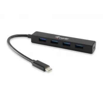 Equip 128954 sąsajos šakotuvas USB 3.2 Gen 1 (3.1 Gen 1) Type-C 5000 Mbit/s juodas