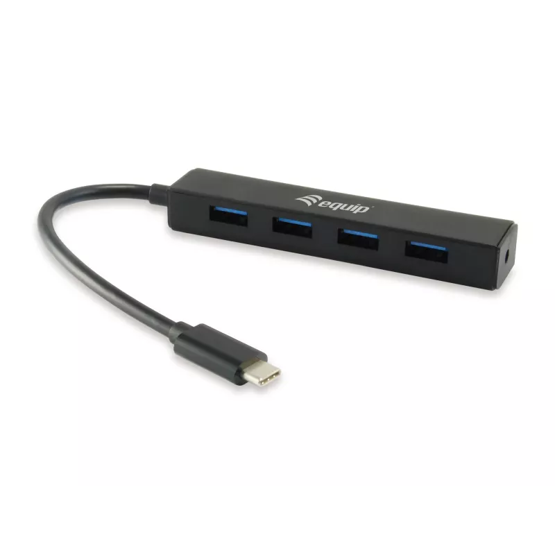 Equip 128954 sąsajos šakotuvas USB 3.2 Gen 1 (3.1 Gen 1) Type-C 5000 Mbit/s juodas