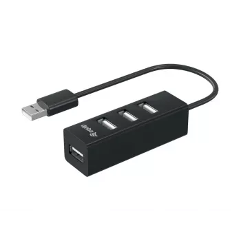 Equip 4-Port USB 2.0 Hub, USB 2.0, USB 2.0, 480 Mbit/s, Juoda, Kinija, CE, RoHS