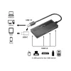 USB Hub Equip 4 prievadų USB 3.0 su USB-C adapteriu