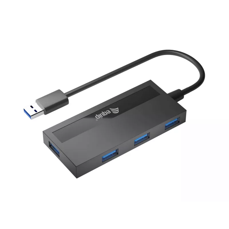 USB Hub Equip 4 prievadų USB 3.0 su USB-C adapteriu