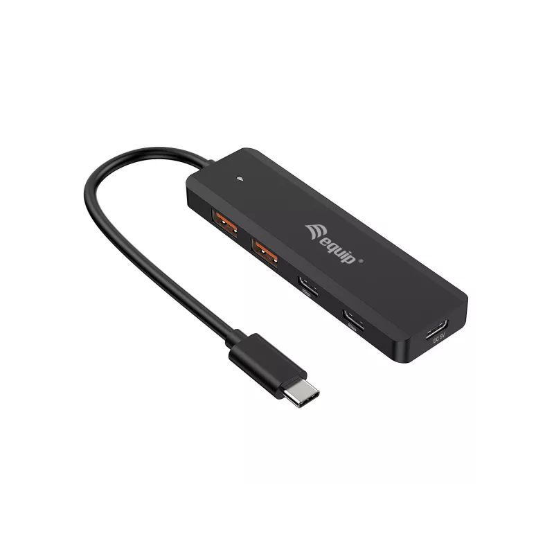 Equip USB-C 4 prievadų USB 3.2 Gen 2 (10 Gbps) šakotuvas, USB-C x 2, USB-A x 2