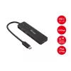Equip USB-C 4 prievadų USB 3.2 Gen 2 (10 Gbps) šakotuvas, USB-C x 2, USB-A x 2
