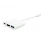 USB Type C prie HDMI moteriškos / USB A moteriškos / PD adapteris Equip 133461