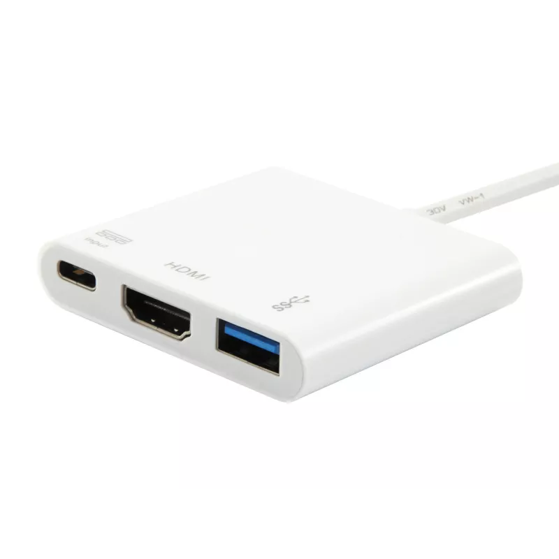 USB Type C prie HDMI moteriškos / USB A moteriškos / PD adapteris Equip 133461