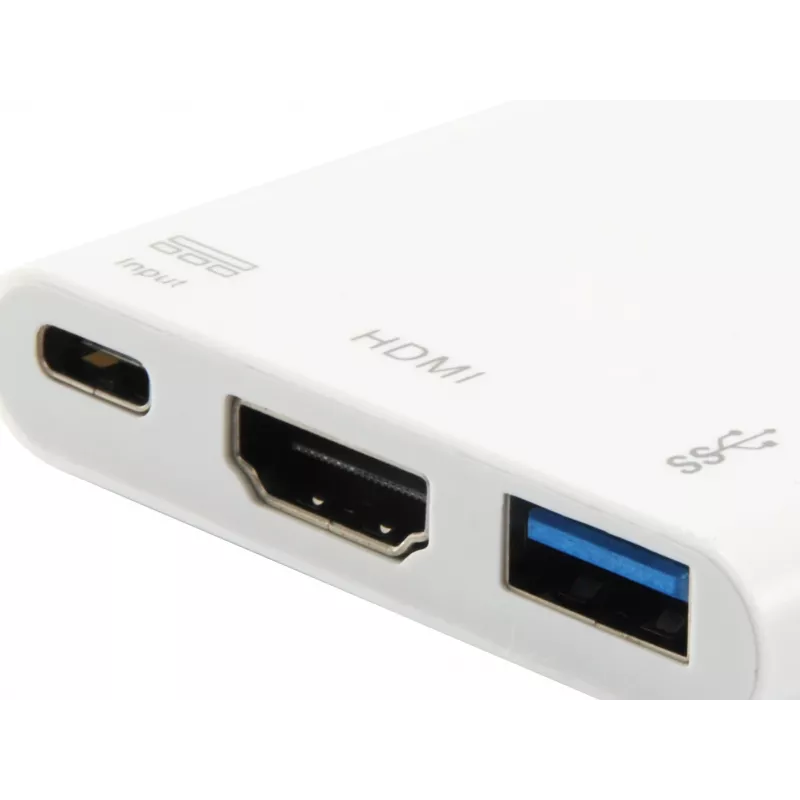 USB Type C prie HDMI moteriškos / USB A moteriškos / PD adapteris Equip 133461