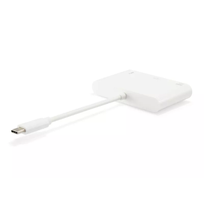 USB Type C į VGA lizdą / USB A lizdą / PD adapteris Equip 133462