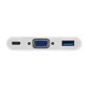 USB Type C į VGA lizdą / USB A lizdą / PD adapteris Equip 133462