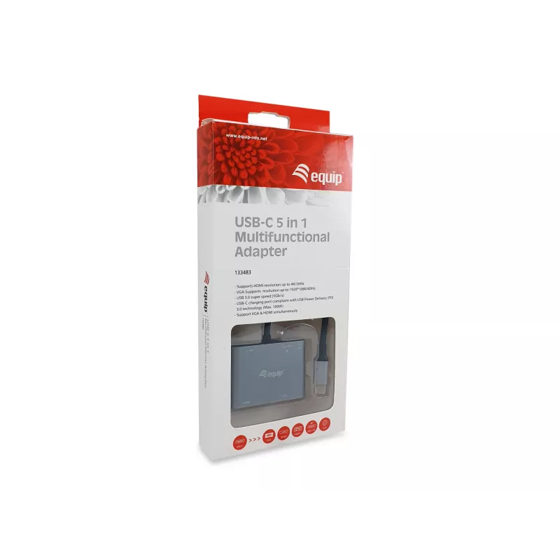 Equip USB-C 5 viename daugiafunkcis adapteris