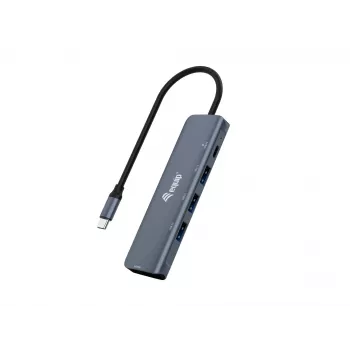 Equip USB-C 5-in-1 DAUGIAFUNKCIS adapteris, HDMI, USB 3.2 GEN1, 100W USB PD