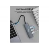 Equip USB-C 5-in-1 DAUGIAFUNKCIS adapteris, HDMI, USB 3.2 GEN1, 100W USB PD
