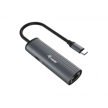 Equip USB-C į RJ45 Gigabit tinklo + PD adapteris USB Type-C 100W