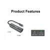 Equip USB-C į RJ45 Gigabit tinklo + PD adapteris USB Type-C 100W