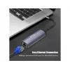 Equip USB-C į RJ45 Gigabit tinklo + PD adapteris USB Type-C 100W