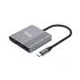 Equip 3-in-1 USB-C į HDMI / USB-A / USB PD adapteris, 3.2 Gen 1 (3.1 Gen 1), USB Type-C, HDMI išvestis, 3840 x 2160 pikselių