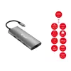 Equip USB-C 9 in 1 Multifunctional Adapter, HDMI 4K/60Hz, Gigabit LAN, USB 3.2 GEN1, SD/TF, 100W USB PD