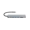 Equip USB-C 7-in-1 daugiafunkcis adapteris, HDMI 4K/60Hz, USB 3.2 Gen1 x 3, TF/MICRO SD, 100W USB PD