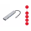 Equip USB-C 7-in-1 daugiafunkcis adapteris, HDMI 4K/60Hz, USB 3.2 Gen1 x 3, TF/MICRO SD, 100W USB PD