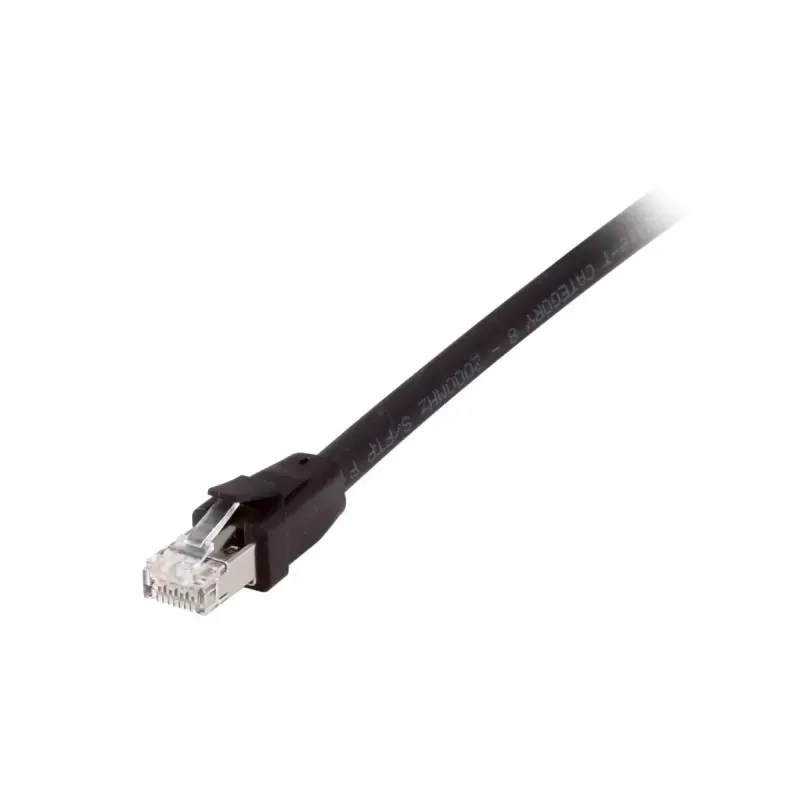 Equip Cat 8.1 S/FTP (PIMF) komutacinis kabelis, LSOH, 0,5 m, juodas