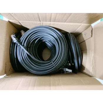 Equip Cat.6 S/FTP komutacinis kabelis, 3,0 m, juodas, 50 vnt./rinkinys
