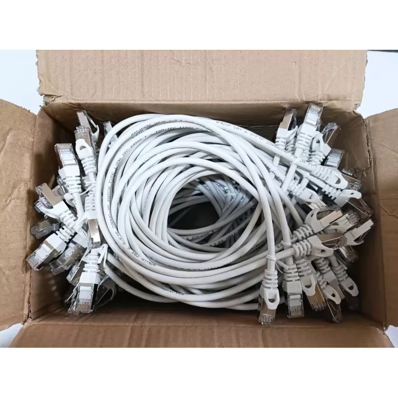 Equip Cat.6 S/FTP komutacinis kabelis, 0,5 m, baltas, 60 vnt. rinkinys, 0,5 m, Cat6, S/FTP (S-STP), RJ-45, RJ-45, balta
