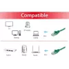 “Equip” Cat.6 U/UTP komutacinis kabelis, 0,15 m, žalias, 0,15 m, Cat6, U/UTP (UTP), RJ-45, RJ-45, žalias