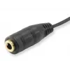 Equip garso skirstytuvas, juodas, 3,5 mm, 2 x 3,5 mm, lizdas, kištukas, PVC