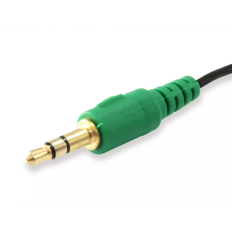 Equip garso skirstytuvas, juodas, 3,5 mm, 2 x 3,5 mm, lizdas, kištukas, PVC