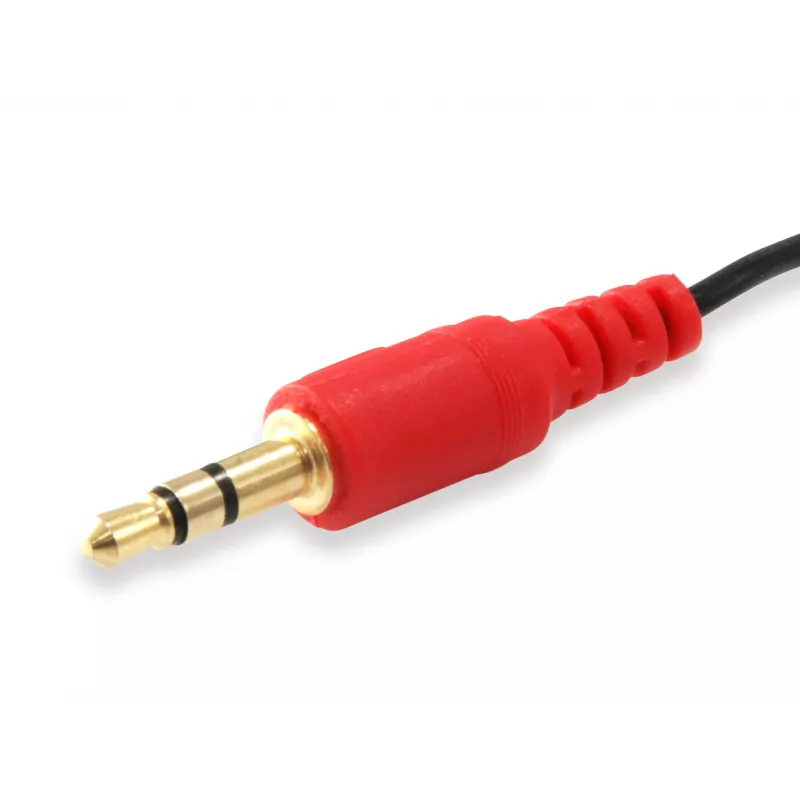 Equip garso skirstytuvas, juodas, 3,5 mm, 2 x 3,5 mm, lizdas, kištukas, PVC