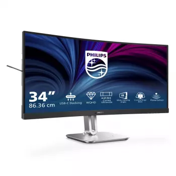 Philips 5000 serijos 34B2U5600C/00 kompiuterio monitorius 86,4 cm (34 colių) 3440 x 1440 pikselių Dual QHD LCD pilkas