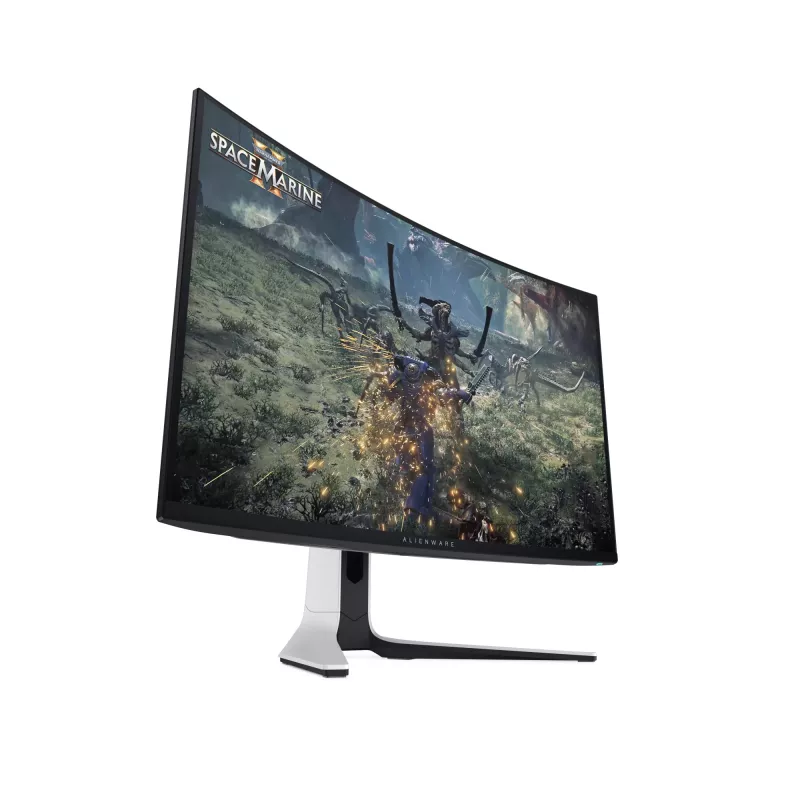 Alienware AW3225QF kompiuterio monitorius 81,3 cm (32 col.) 3840 x 2160 pikselių 4K Ultra HD QD-OLED juoda, balta