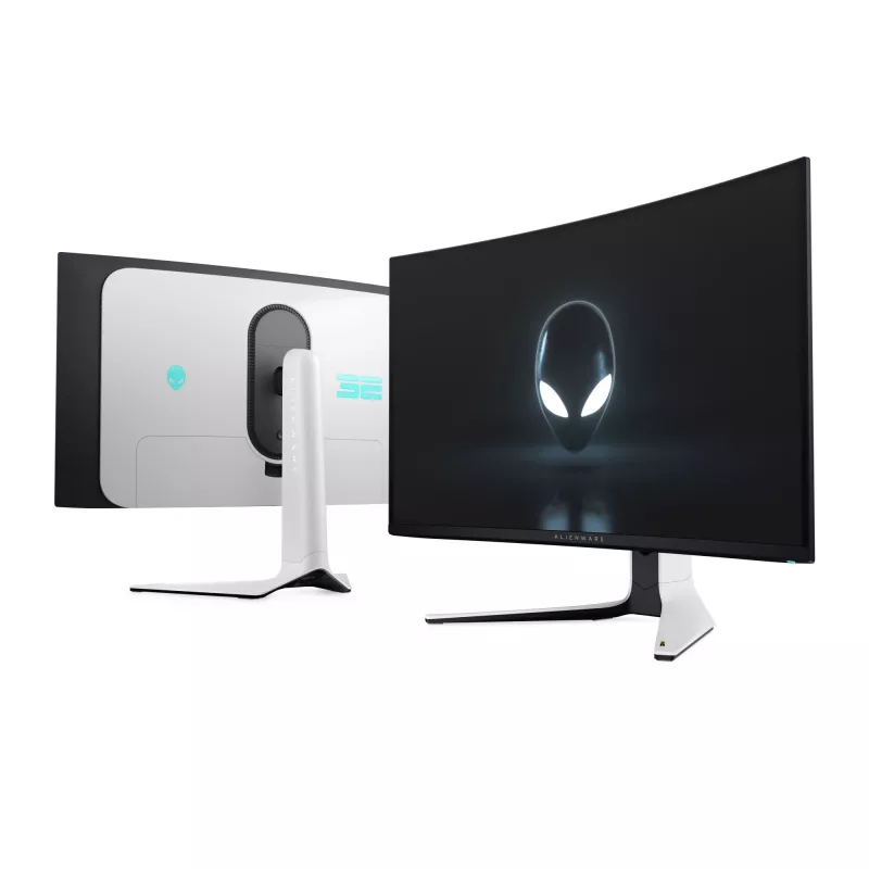 Alienware AW3225QF kompiuterio monitorius 81,3 cm (32 col.) 3840 x 2160 pikselių 4K Ultra HD QD-OLED juoda, balta