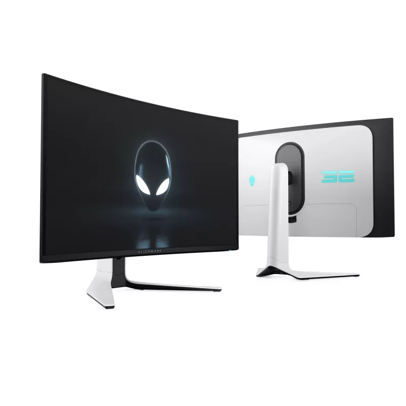 Alienware AW3225QF kompiuterio monitorius 81,3 cm (32 col.) 3840 x 2160 pikselių 4K Ultra HD QD-OLED juoda, balta
