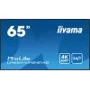 „iiyama LH6541UHS-B1AG“ reklaminis ekranas 163,8 cm (64,5 col.) LCD 500 cd/m² 4K Ultra HD juodas 24/7