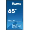 „iiyama LH6541UHS-B1AG“ reklaminis ekranas 163,8 cm (64,5 col.) LCD 500 cd/m² 4K Ultra HD juodas 24/7