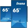 „iiyama LH6541UHS-B1AG“ reklaminis ekranas 163,8 cm (64,5 col.) LCD 500 cd/m² 4K Ultra HD juodas 24/7