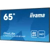 „iiyama LH6541UHS-B1AG“ reklaminis ekranas 163,8 cm (64,5 col.) LCD 500 cd/m² 4K Ultra HD juodas 24/7