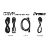 „iiyama LH6541UHS-B1AG“ reklaminis ekranas 163,8 cm (64,5 col.) LCD 500 cd/m² 4K Ultra HD juodas 24/7