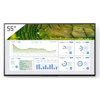Sony FW-55BZ30L vaizdo ekranas Skaitmeninis reklaminis plokščiasis ekranas 139,7 cm (55 colių) LCD Wi-Fi 440 cd/m² 4K Ultra HD Juodas Android 24/7