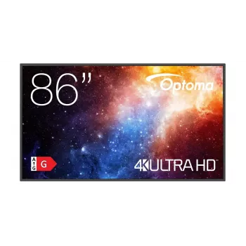 Skaitmeninio ženklinimo plokščiapanelis Optoma N3861K 86 colių LED 4K Ultra HD
