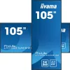 IIYAMA LH10551UWS-B1AG reklaminis ekranas Skaitmeninis reklaminis plokščiasis ekranas 2.67 m (105 col.) LED 500 cd/m² itin platus 5K HD juodas 24/7