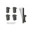 Equip 45 inch-55 inch dvigubo ekrano lubinis laikiklis