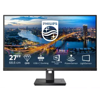 Philips 276B1/00 kompiuterio monitorius 68.6 cm (27 col.) 2560 x 1440 pikselių Full HD LED juodas