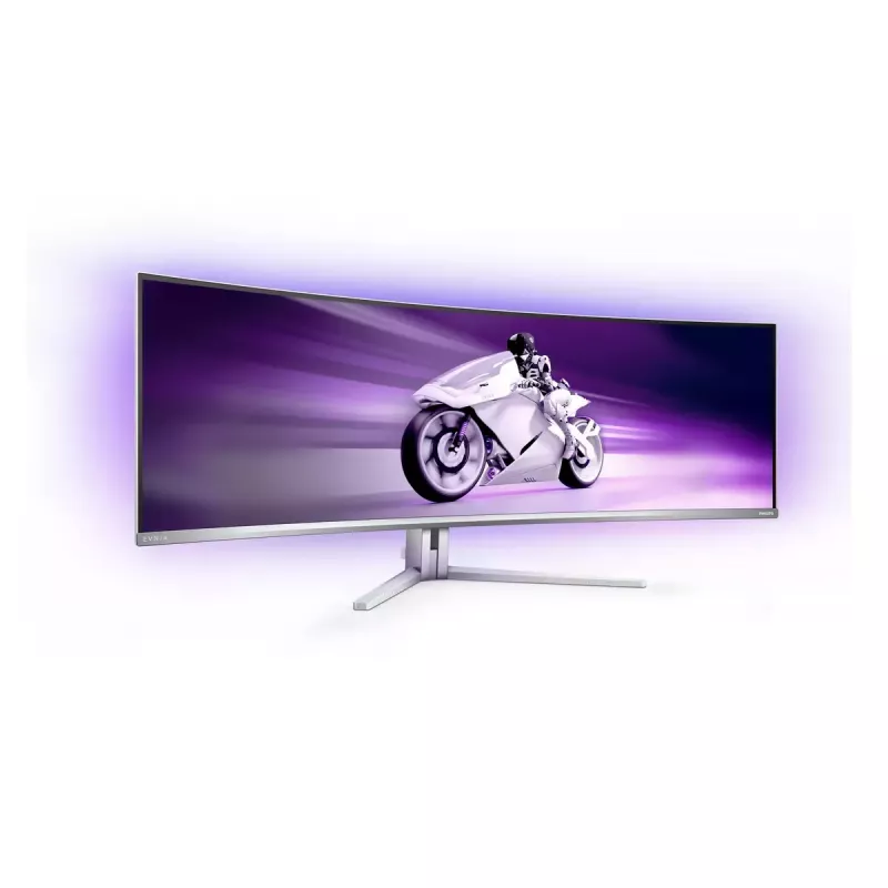 Philips Evnia 8000 49M2C8900/00 kompiuterio monitorius 124,2 cm (48,9 colio) 5120 x 1440 pikselių Dual QHD QD-OLED Baltas