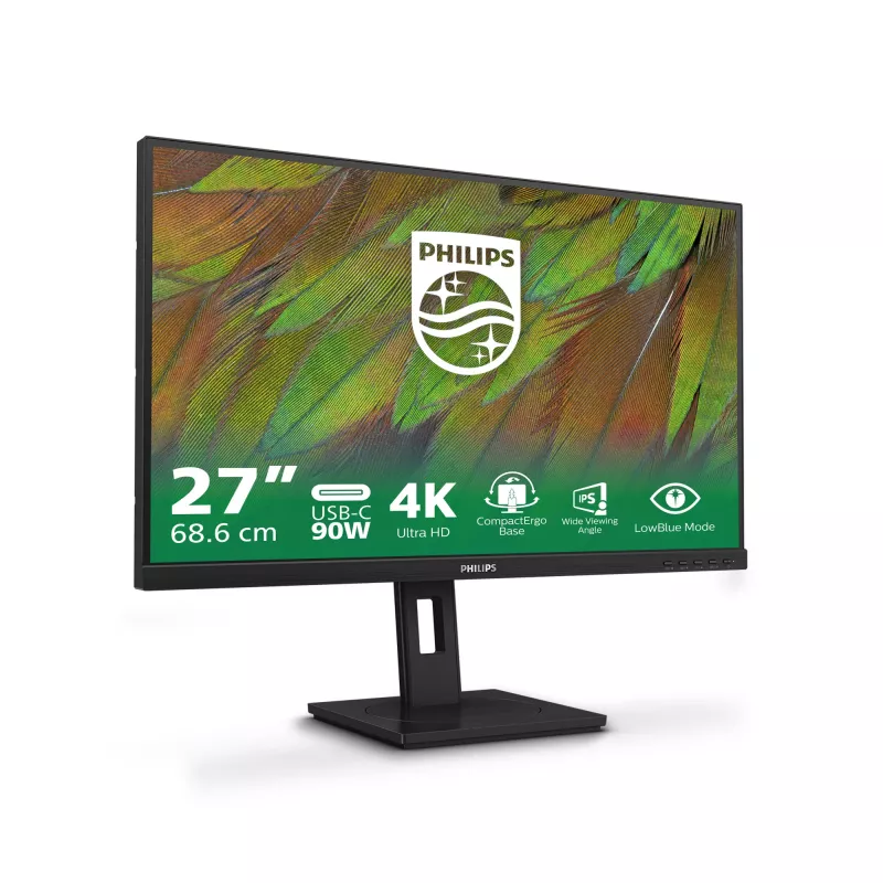 Philips 3000 serijos 27B1U3900/00 kompiuterio monitorius 68.6 cm (27 colių) 3840 x 2160 pikselių 4K Ultra HD LCD juodas