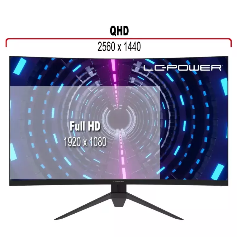 Monitorius LC-Power LC-M32-QHD-165-C-V2 31,5 colio Quad HD LCD 2560 x 1440