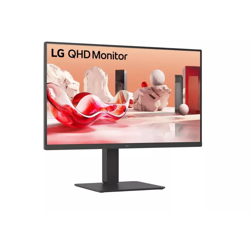 LG 27BA65QB-B.AEU kompiuterio monitorius 68,6 cm (27 coliai) 2560 x 1440 pikseliai „Wide Quad HD“ LED juodas