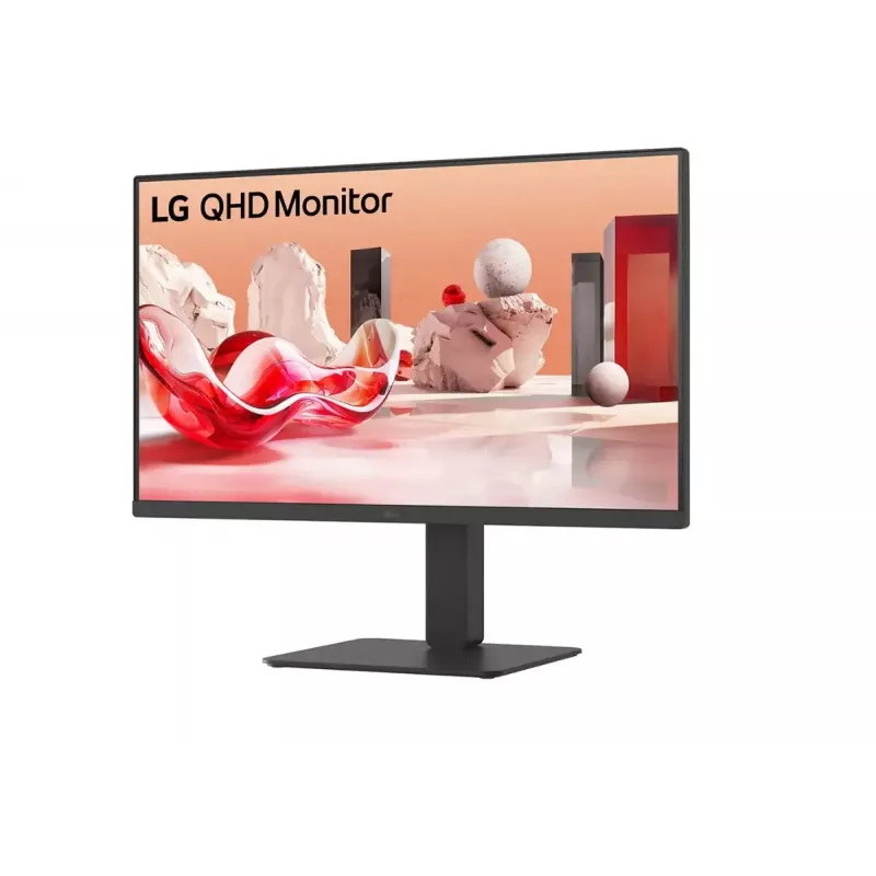 LG 27BA65QB-B.AEU kompiuterio monitorius 68,6 cm (27 coliai) 2560 x 1440 pikseliai „Wide Quad HD“ LED juodas