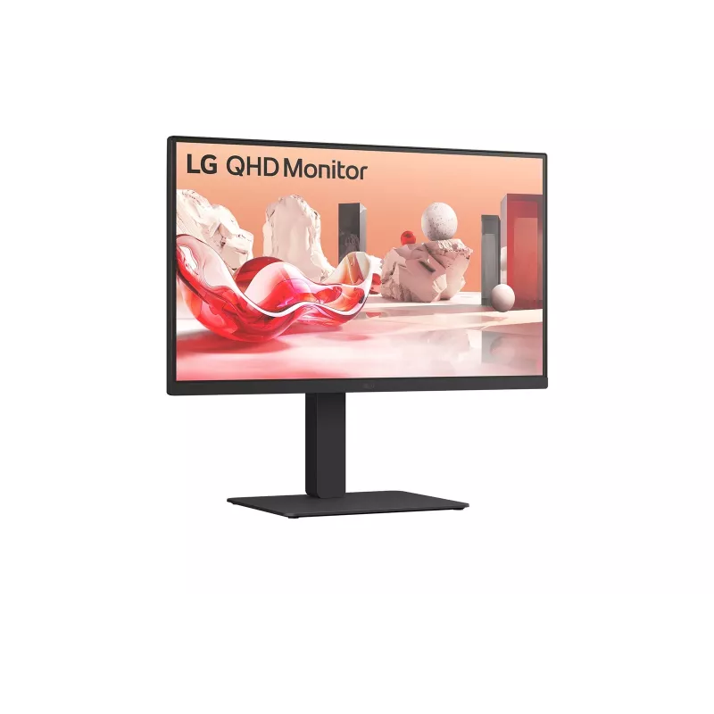 LG 27BA75QB-B.AEU kompiuterio monitorius 68,6 cm (27 colių) 2560 x 1440 pikselių Wide Quad HD LED juodas