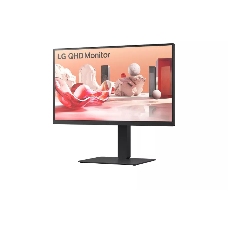 LG 27BA75QB-B.AEU kompiuterio monitorius 68,6 cm (27 colių) 2560 x 1440 pikselių Wide Quad HD LED juodas
